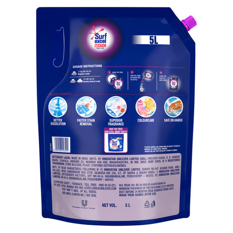 Surf Excel Matic Front Load Detergent Liquid | Pouch