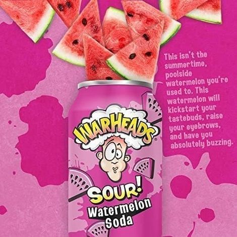 Warheads Sour Watermelon Soda