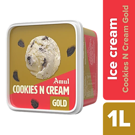 Amul Gold Cookies & Cream Ice Cream Tub