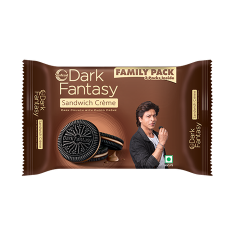 Sunfeast Dark Fantasy Creme, Made With Real Chocolate