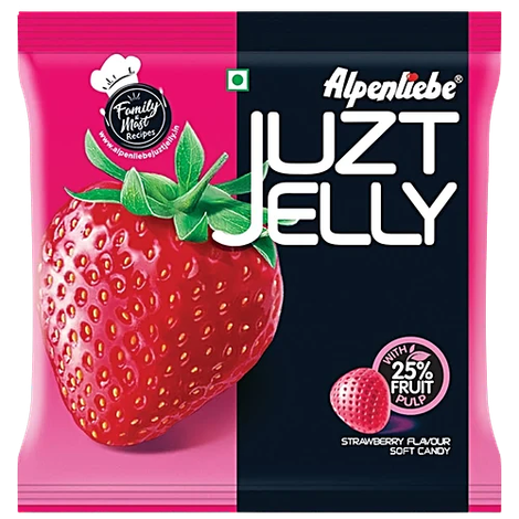 Alpenliebe Juzt Jelly Strawberry Flavour Pouch