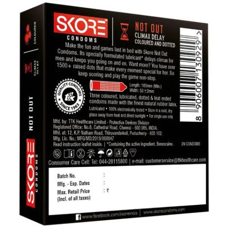 Skore Climax Delay Condoms - Notout