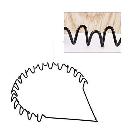 Se7En Metal Zig Zag Wavy Headband- Hair Band - Unisex