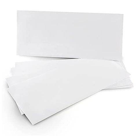 White Letter Size Envelope 9.5 x 4.5 Inch