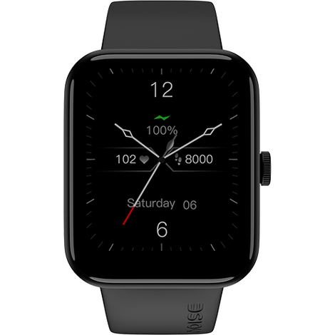 Noise ColorFit Pulse Go Buzz Smartwatch with Bluetooth Calling | 1.69" TFT Display | SpO2 Sensor - Black