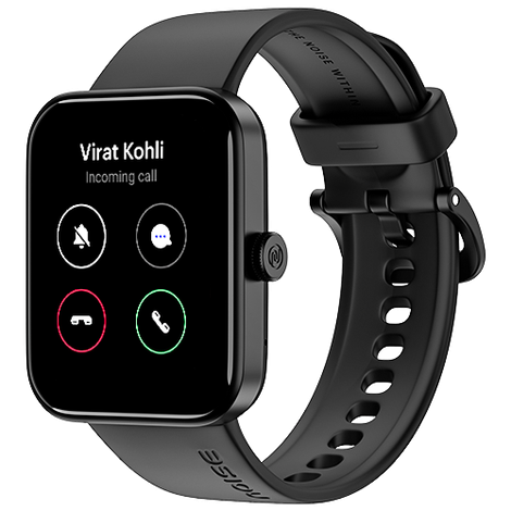 Noise ColorFit Pulse Go Buzz Smartwatch with Bluetooth Calling | 1.69" TFT Display | SpO2 Sensor - Black