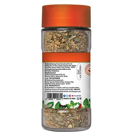 Keya Oregano Seasoning (50g) & Keya Wonder Hot Red Chilli Flakes (40g) Combo