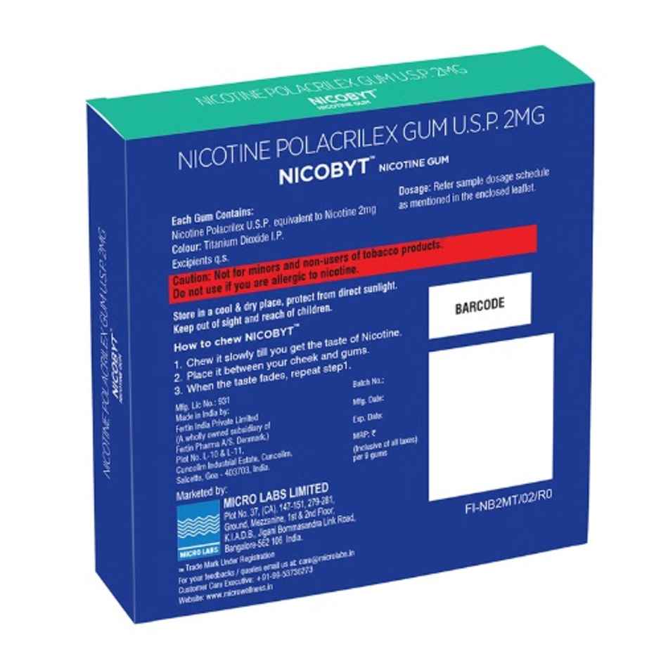Nicobyt Nicotine Gum Mint