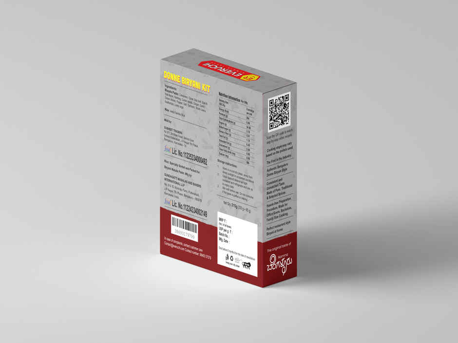 Everuchi Donne biryani kit