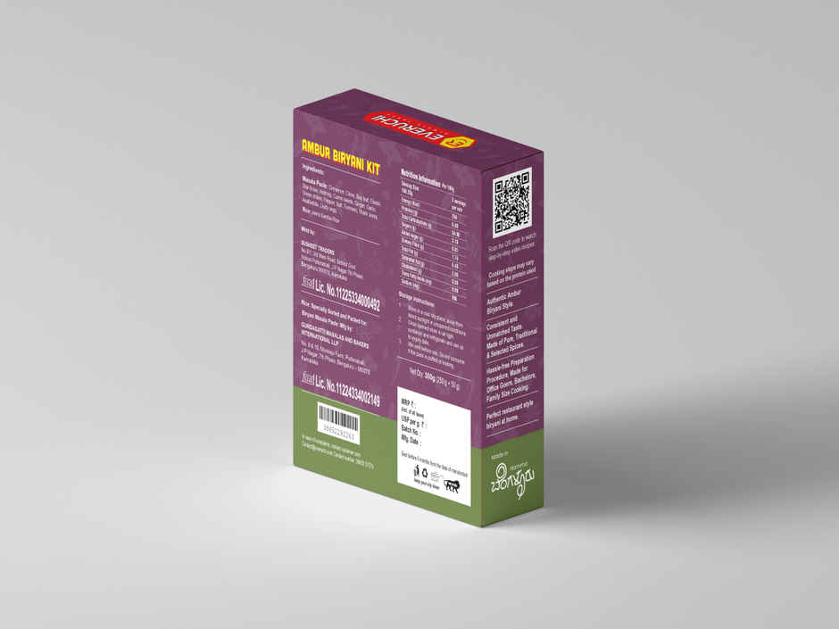 Everuchi Ambur Biryani Kit Veg