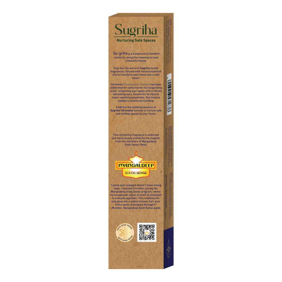 Mangaldeep Sugriha Mosquito Repellant Incense - Citronella