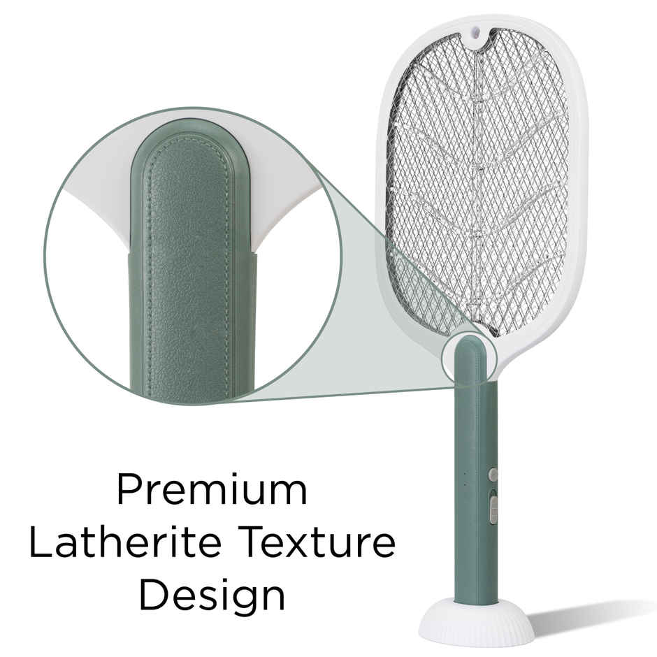 Killato Weird Wolf 2 In 1 UV Light Electric Mosquito Racquet | WHite & Green