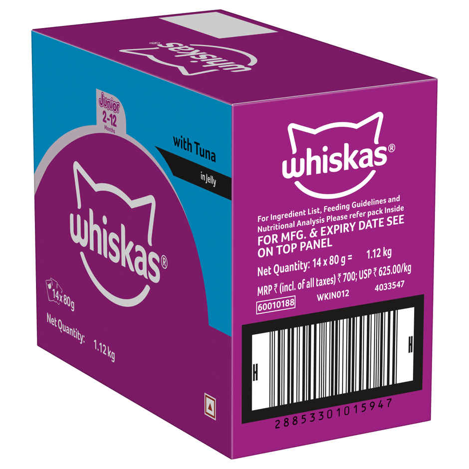 Whiskas Junior Tuna in Jelly Wet Cat Food