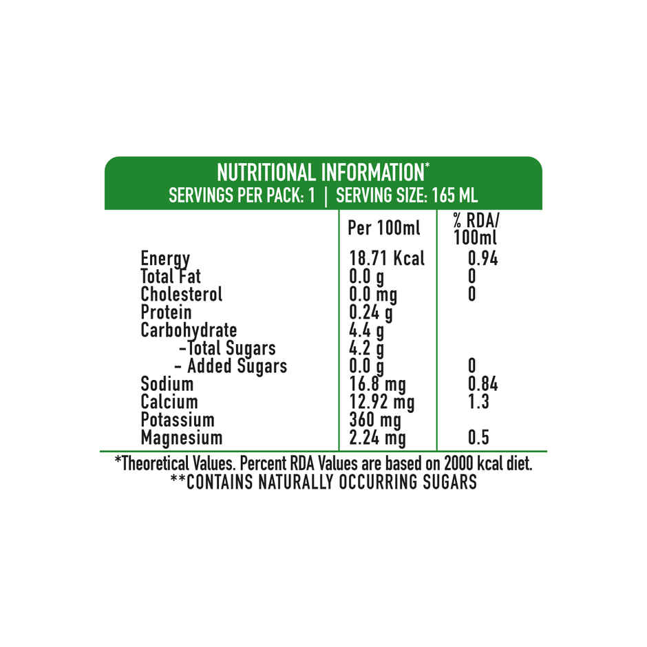 Only Earth Tender Coconut Water | Not From Concentrate | No Added Sugar & Low In Calories