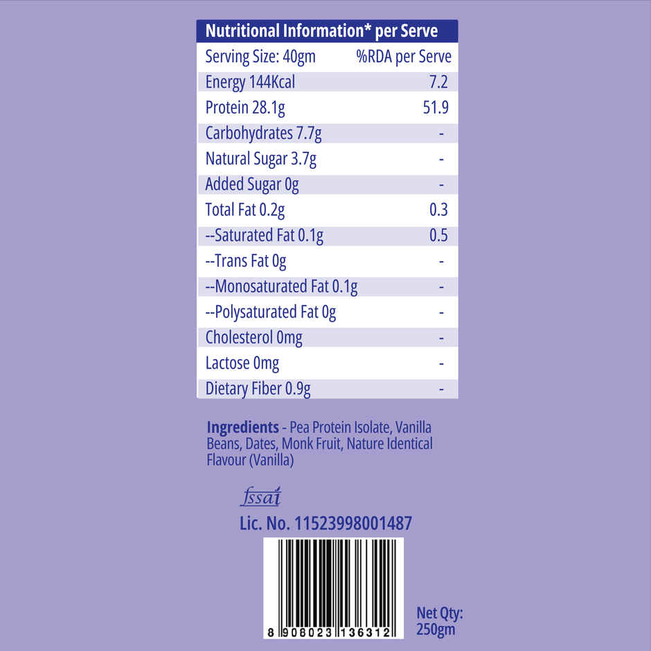 Maiva Pro Plant Protein Powder - Kerala Vanilla Bean