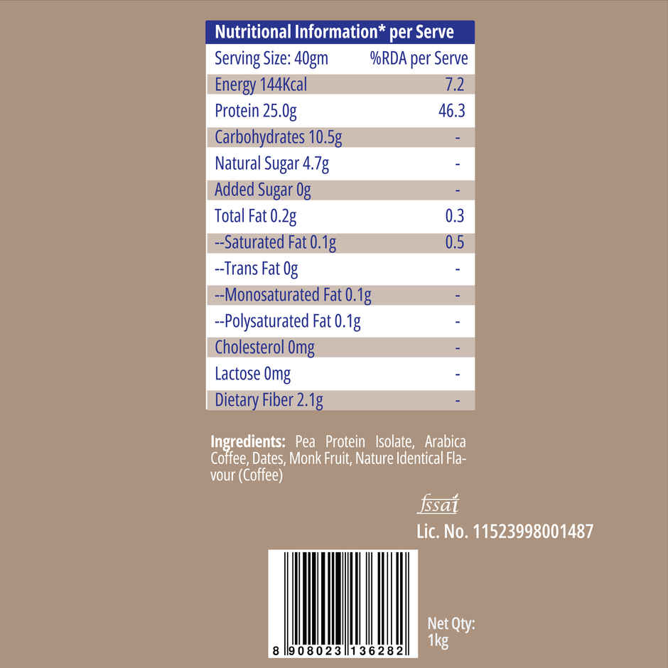 Maiva Pro Plant Protein Powder - Arabica Coffee