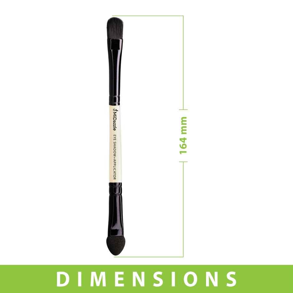 Midazzle Premium Wooden 2in1 Eye Shadow and Eye Applicator Makeup Brush |MIMB1114