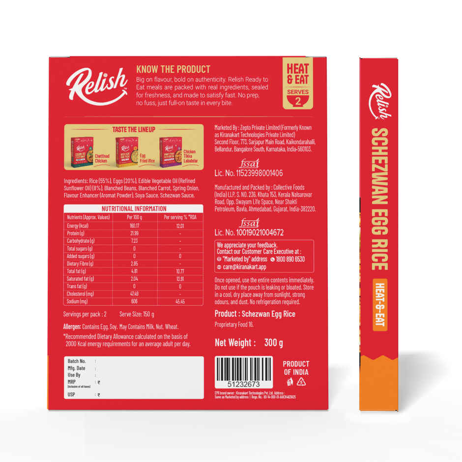 Relish Schezwan Egg Fried Rice