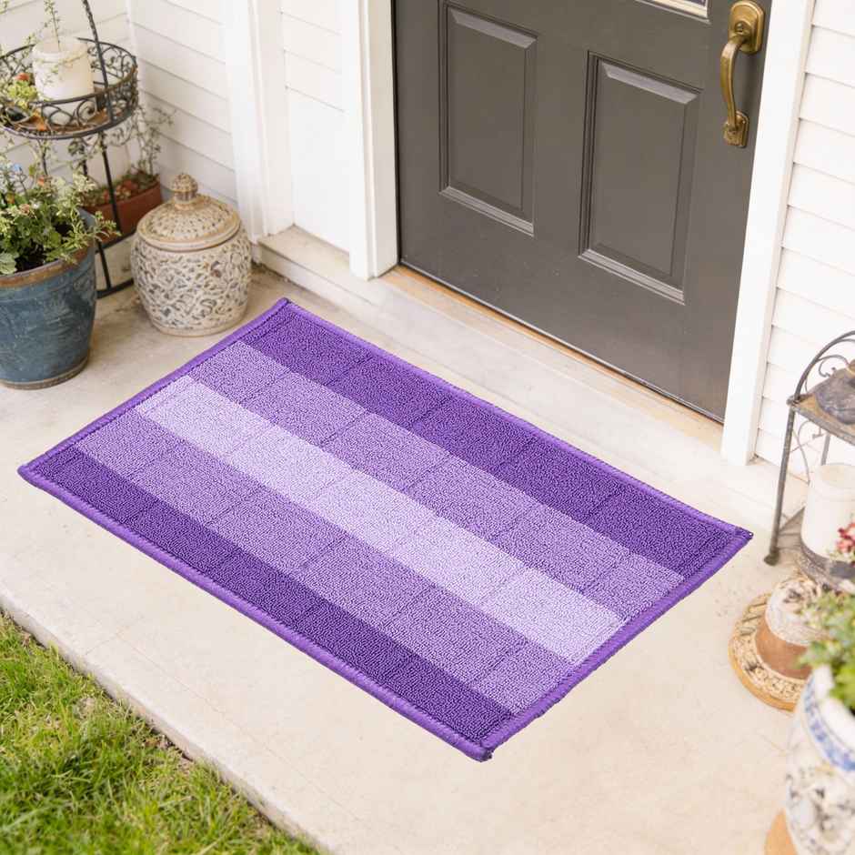 Status Iris Anti- Skid Floor Mat | 38 x 58 cm | Purple