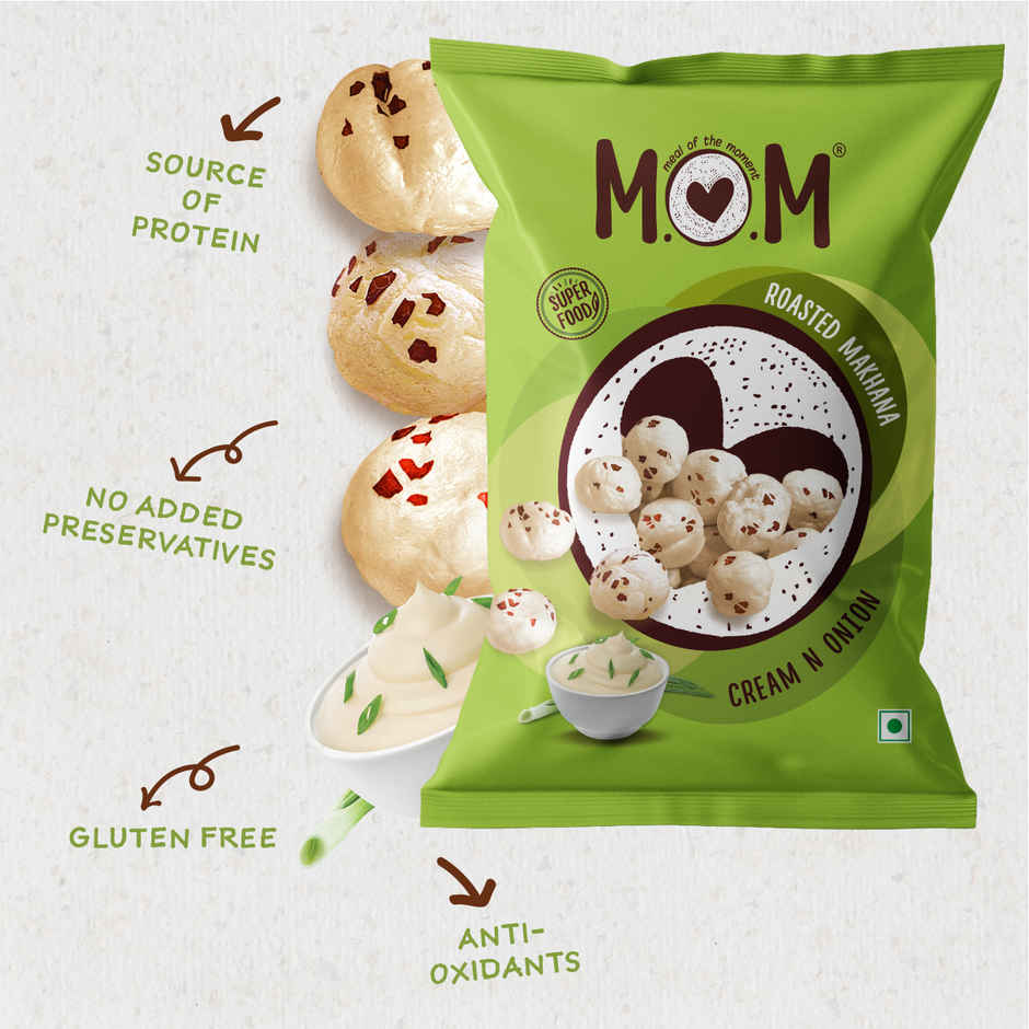 MOM Cream N Onion Roasted Makhana