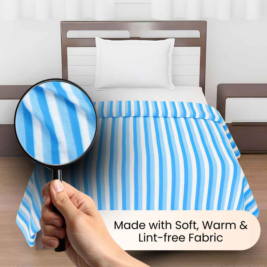 STATUS Polar Fleece | Blue - 125 cm x 210 cm