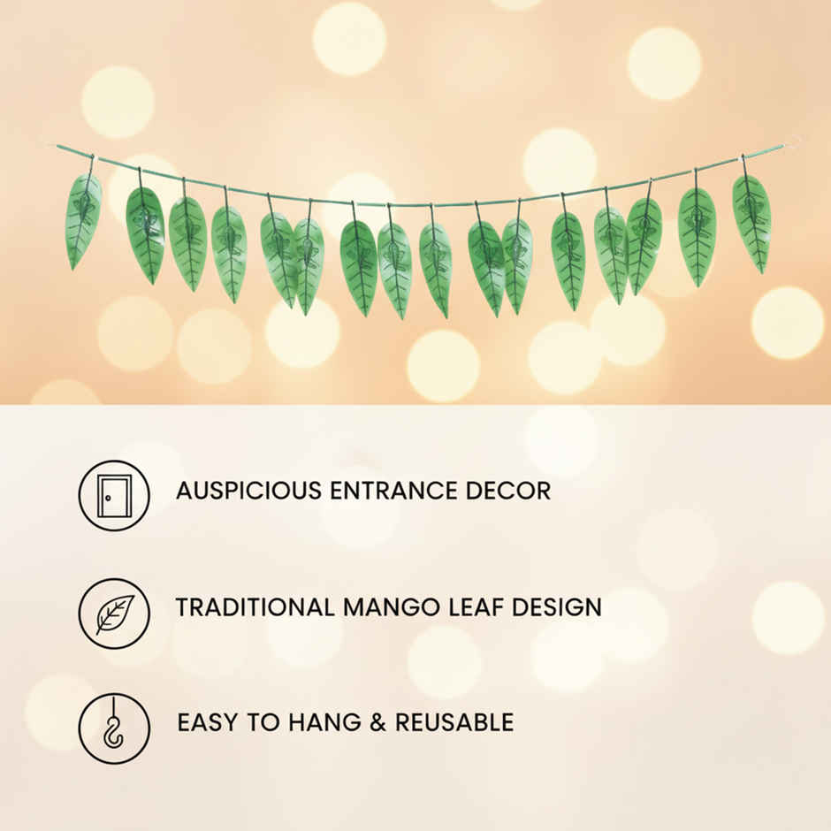 Artificial Mango Leaf Toran/Bandhanwar | Mangal Bhawan