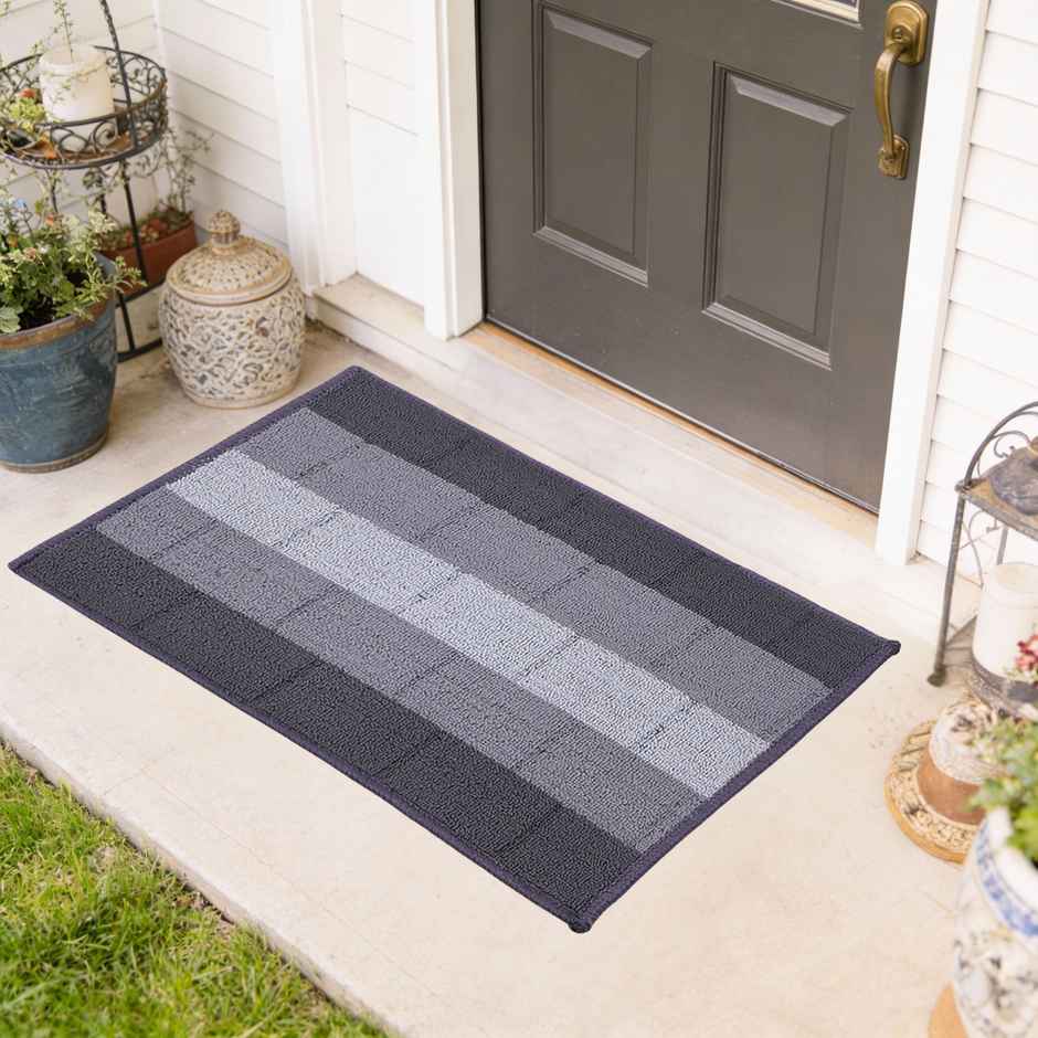 Status Iris Anti- Skid Floor Mat | 38 x 58 cm | Grey