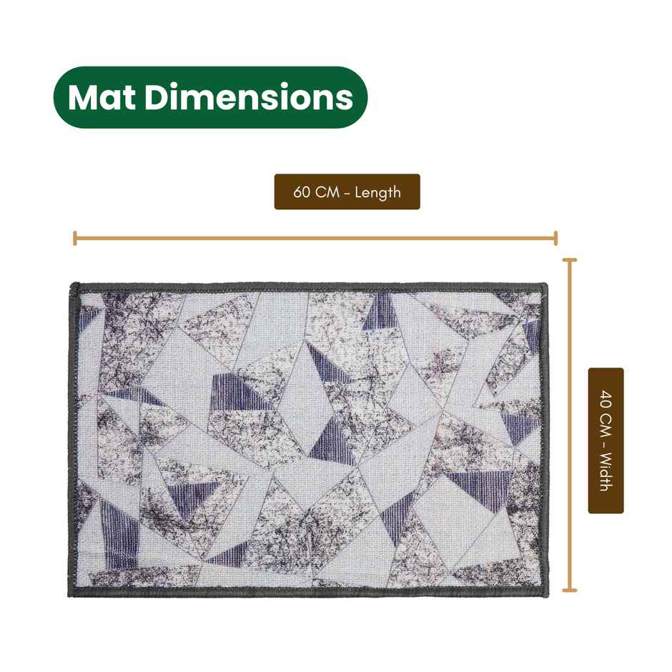 Status Anti- Skid Floor Mat | 40 x 60 cm | Grey