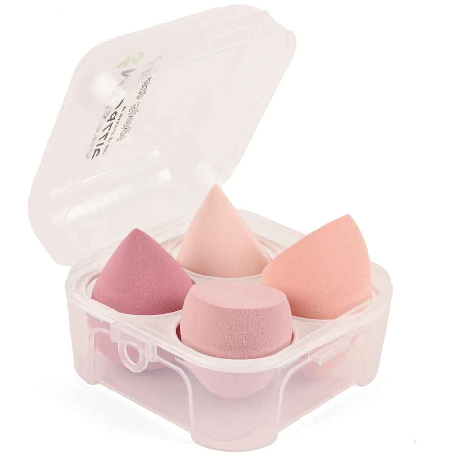 Midazzle Ultra soft Beauty Blender Makeup Sponge Puff | Set of 4 | Assorted
