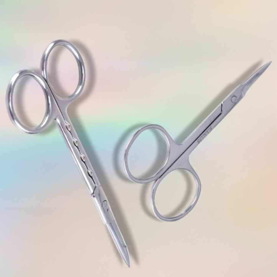 Midazzle Large Stainless Steel Scissor for Cuticle, Moustache and Facial (MISC5302)