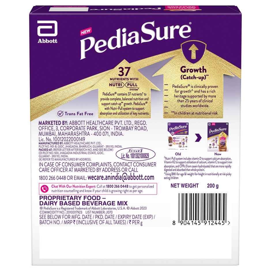 PediaSure Scientifically Designed Chocolate Drink Mix| For 2 - 6 years Kids