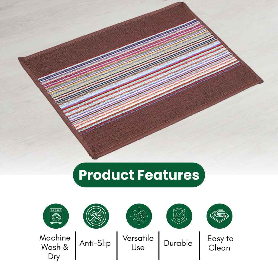 Status Magic Anti Skid Bathmat | 38 x 58 cm | Colour May Vary