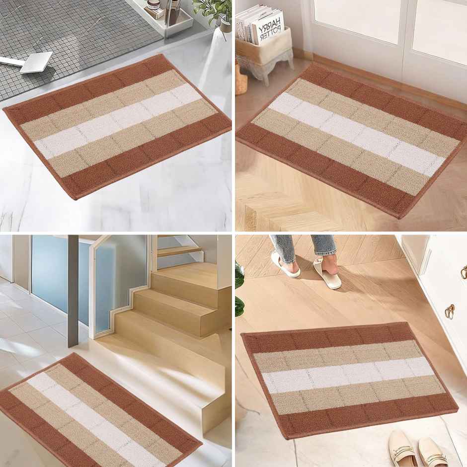 Status Iris Anti-Skid Mat | 38 x 58 cm | Brown