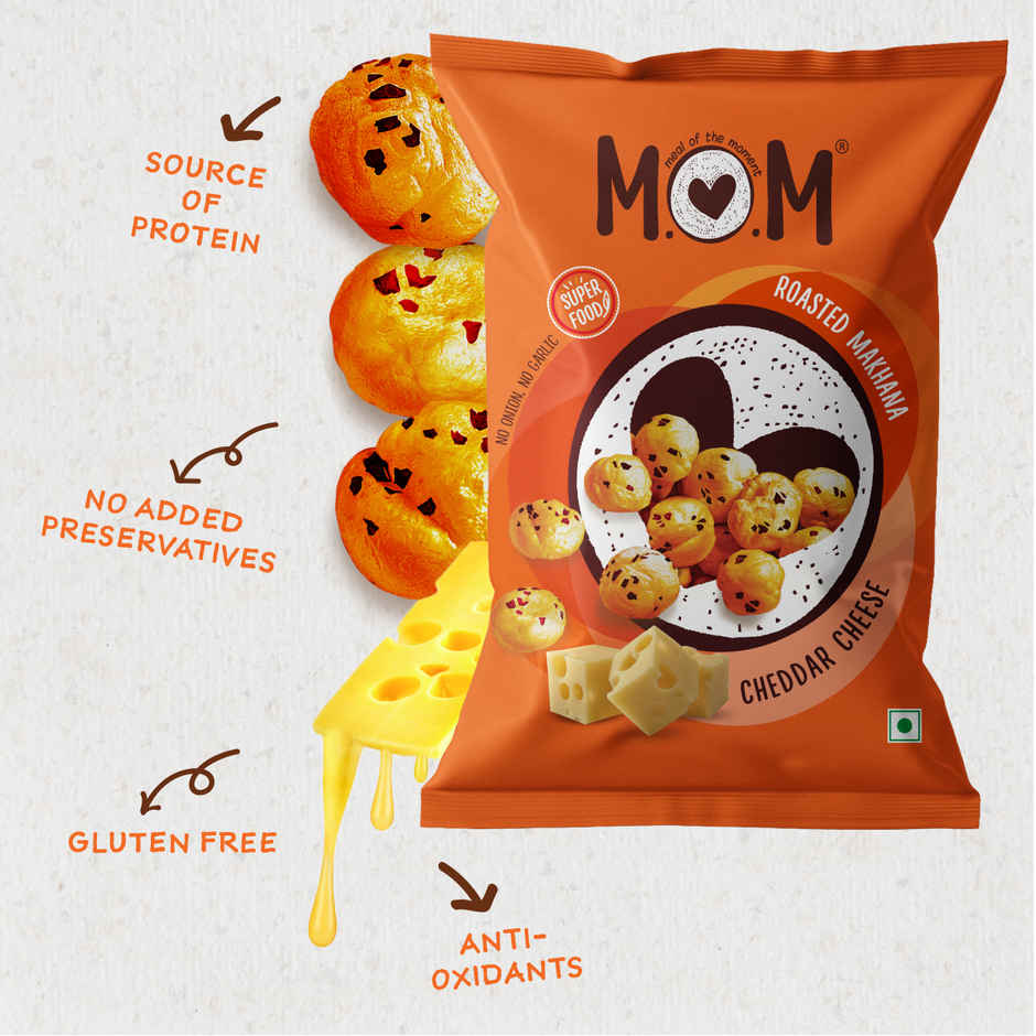 MOM Cheddar Cheese Roasted Makhana