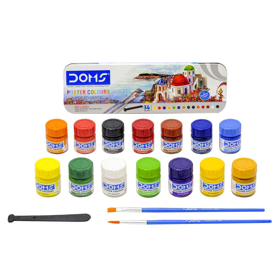 Doms 14 Shades Poster Colours