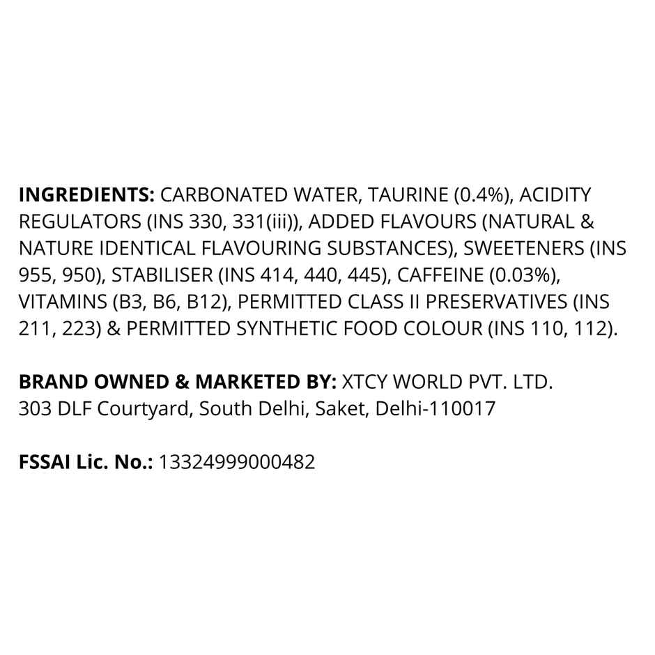 XTCY Mango Zero Sugar Energy Drink | Fruity & Energizing