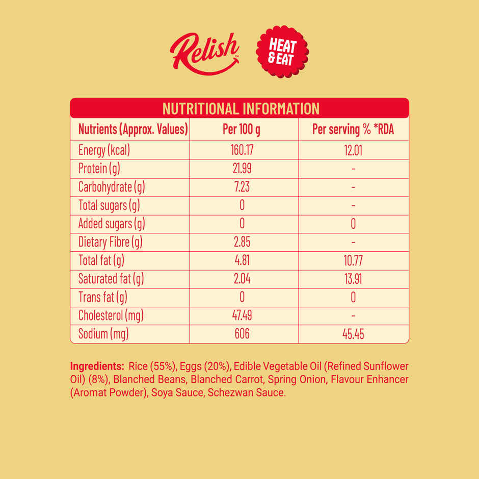 Relish Schezwan Egg Fried Rice