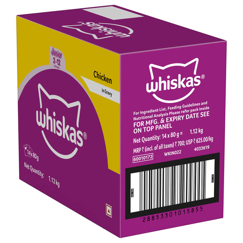 Whiskas Junior Chicken in Gravy Wet Cat Food