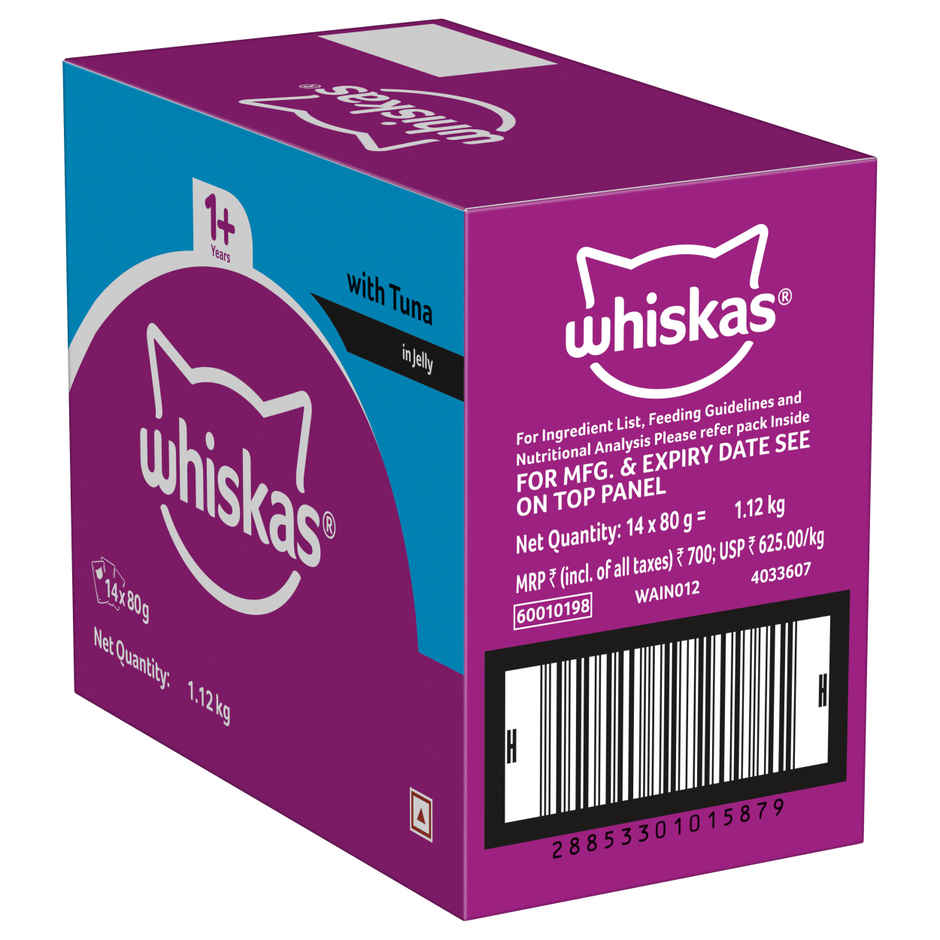 Whiskas Adult Tuna in Jelly Wet Cat Food