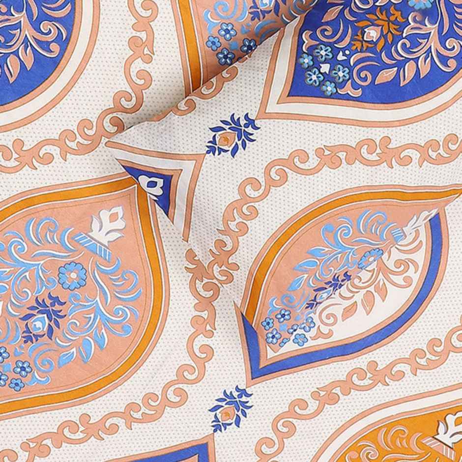 Status Value Double Ethnic Bedsheet | 79 x 87 in | Beige