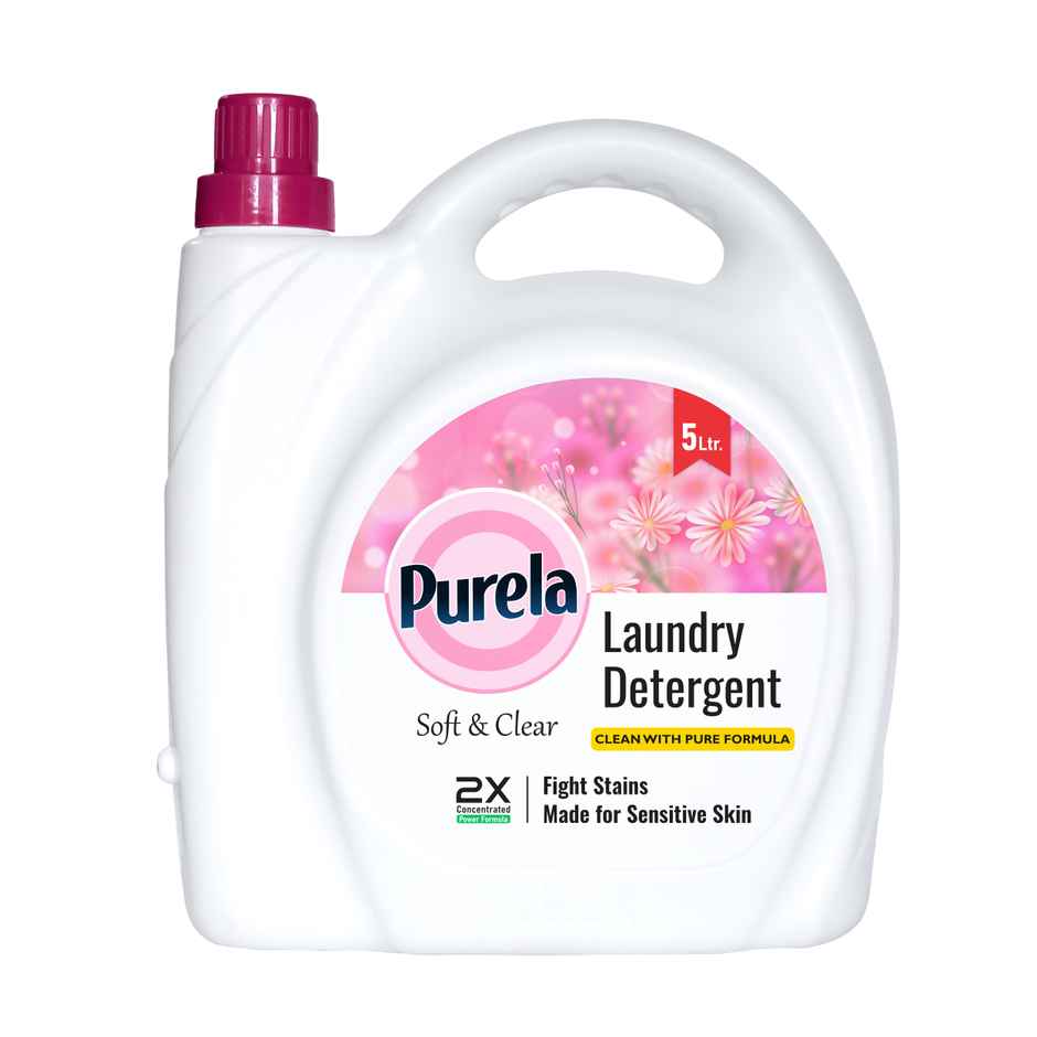 Purela Rose Top & Front Load Balanced pH Non-Toxic Detergent Liquid