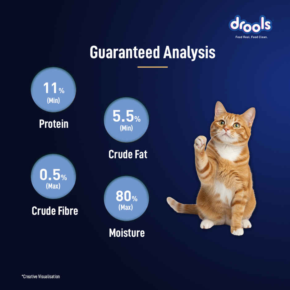 Drools Ocean Fish Mousse Adult Cat Wet Food 80gm