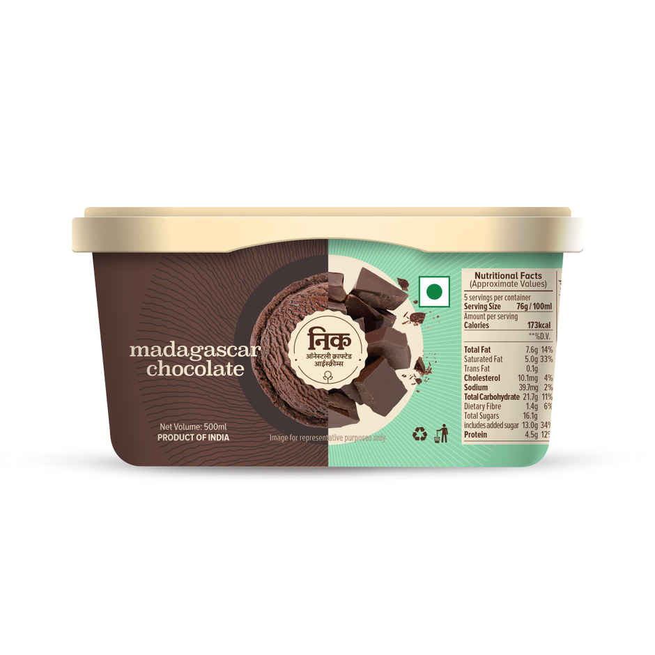 NIC Madagascar Ice Cream Tub Combo | Preservative Free | No Artificial Flavors