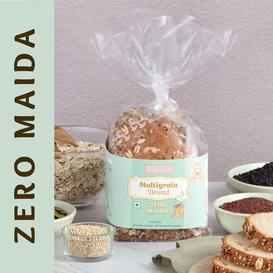 Theobroma Zero Maida Multigrain Bread | No Preservatives | No Palm Oil