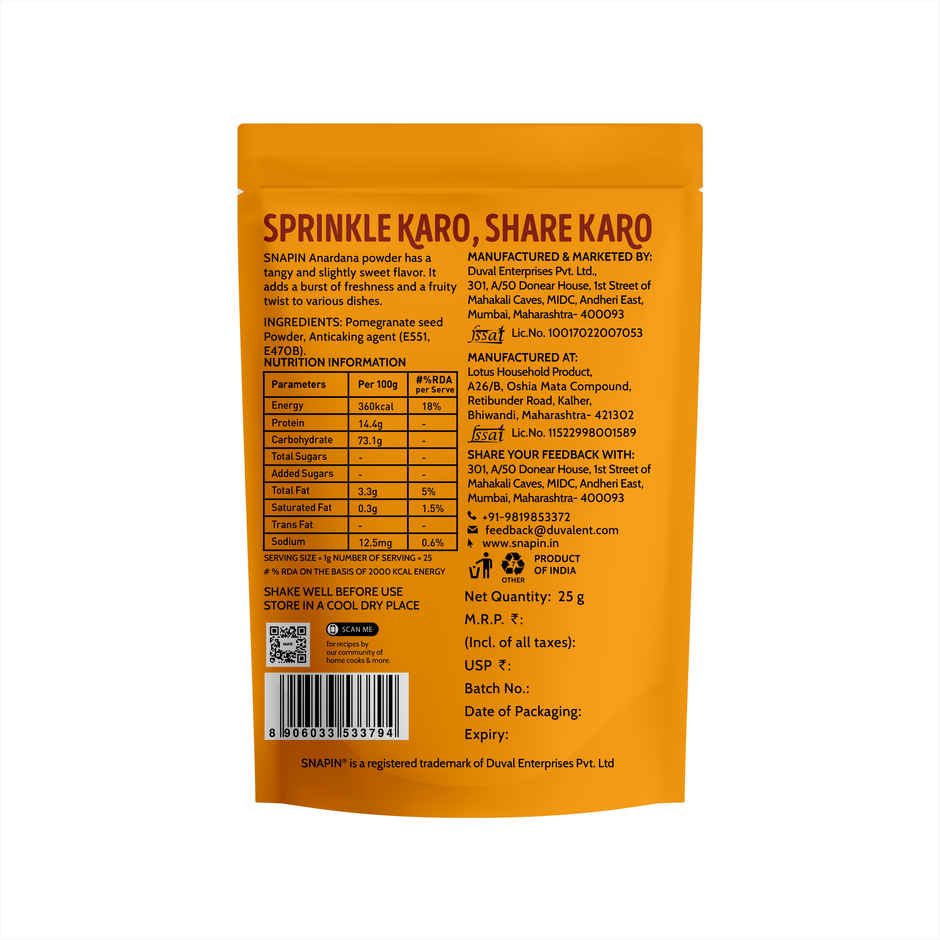 Snapin Anardana Powder