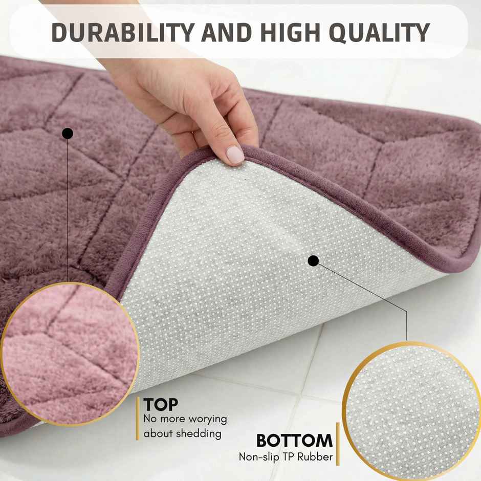 Status Memory Foam Floor Mat | 38 x 58 cm | Brown