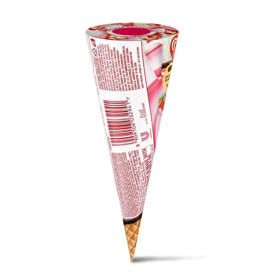 Kwality Wall's Cornetto Strawberry Vanilla Cone
