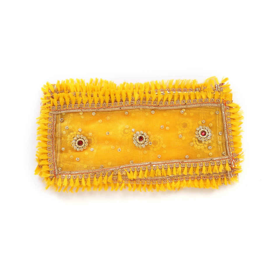 Mata Ki Chunri Yellow Color | 10 x 5 inch | Mangal Bhawan