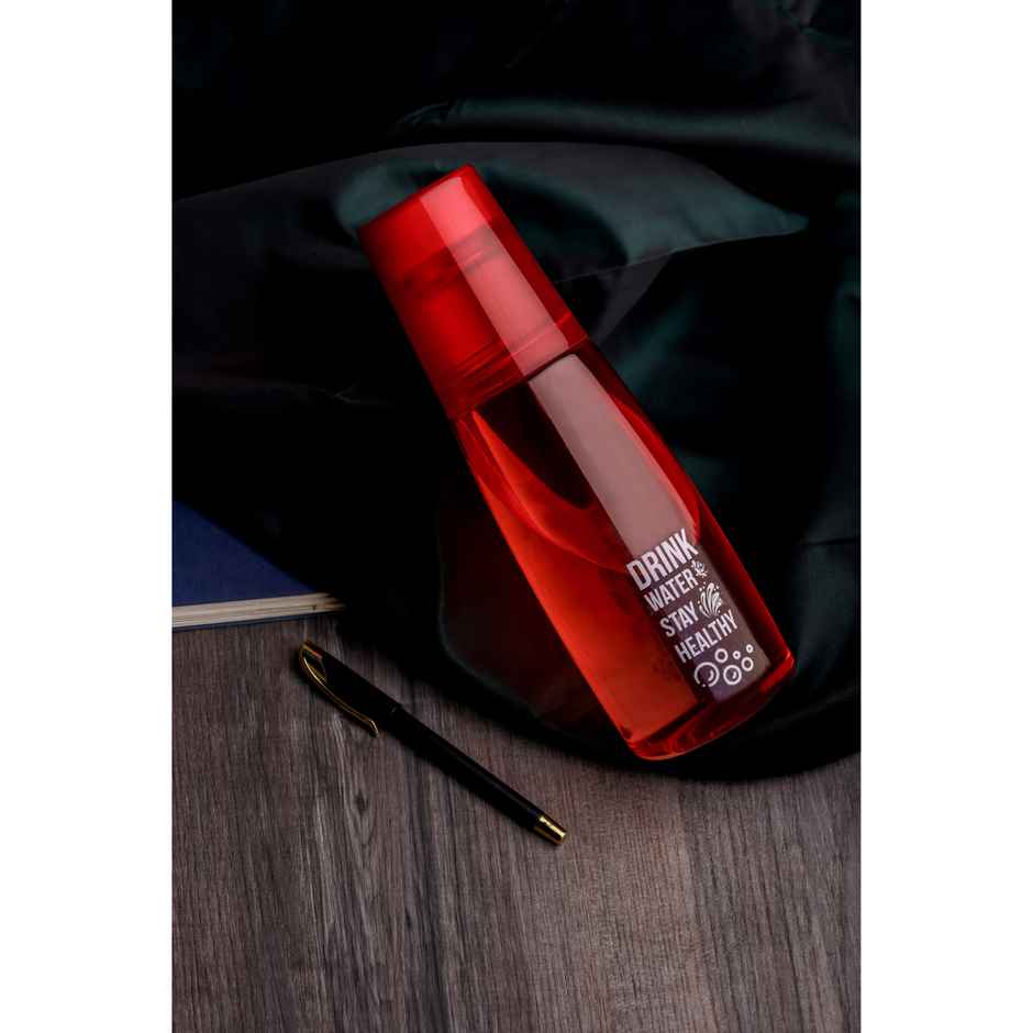 2Mech Plastic Fridge Water Bottle with Plastic Glass | Multicolour | 1 L