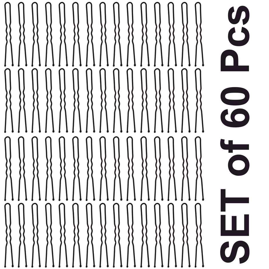 Midazzle U/Juda Hair Pin- Black Assorted Size (Pack Of 60)